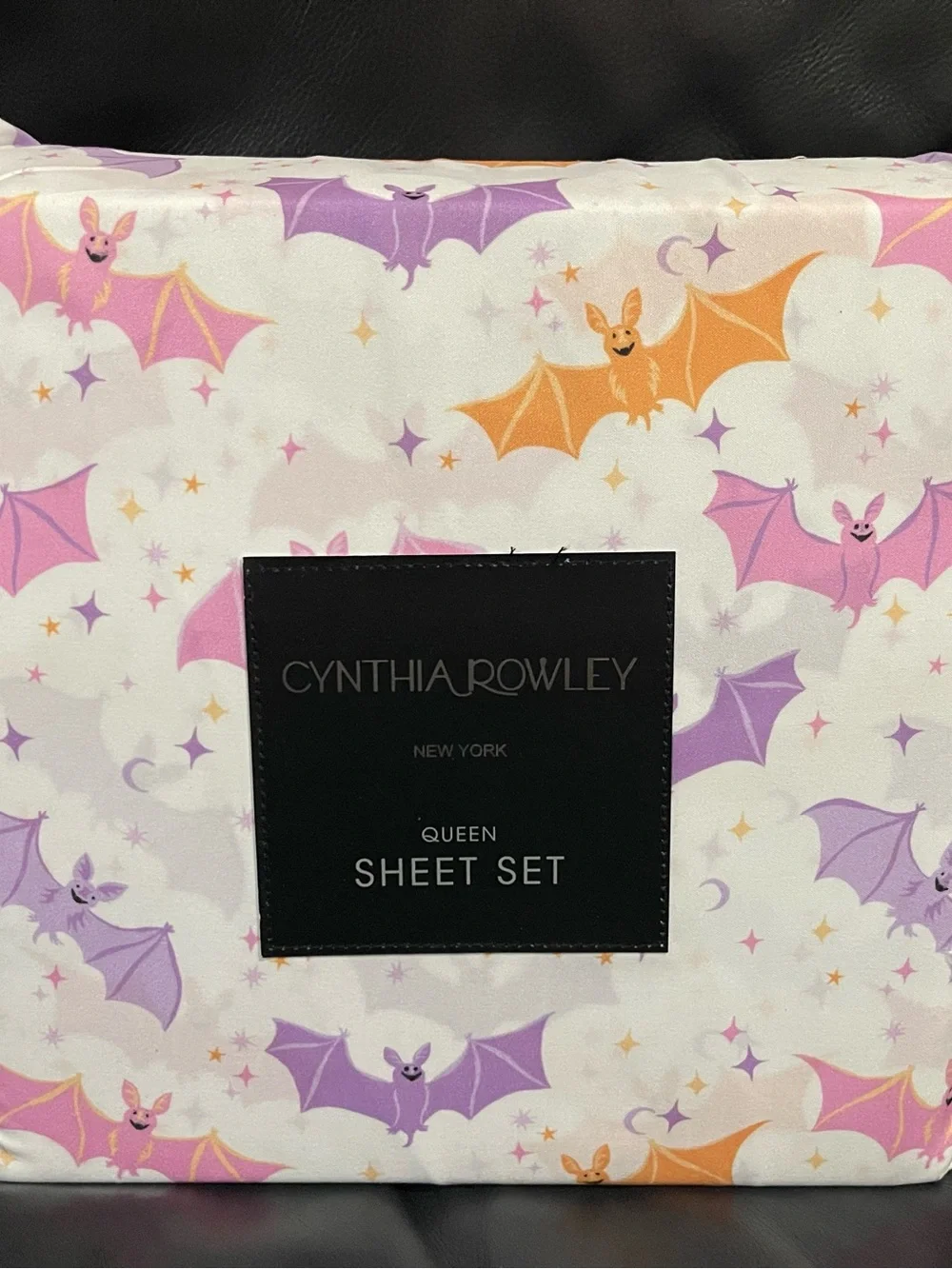 Halloween CYNTHIA ROWLEY Happy Bats Queen Sheet Set